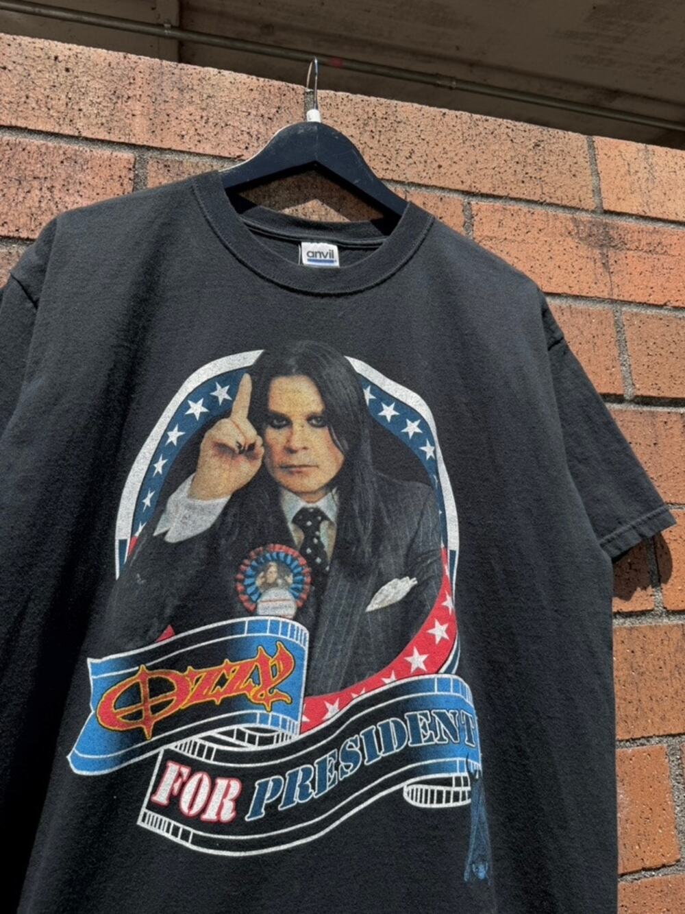 2004 Ozzfest Ozzy Osbourne for President Y2K Vintage Tee Shirt Spirit of 666